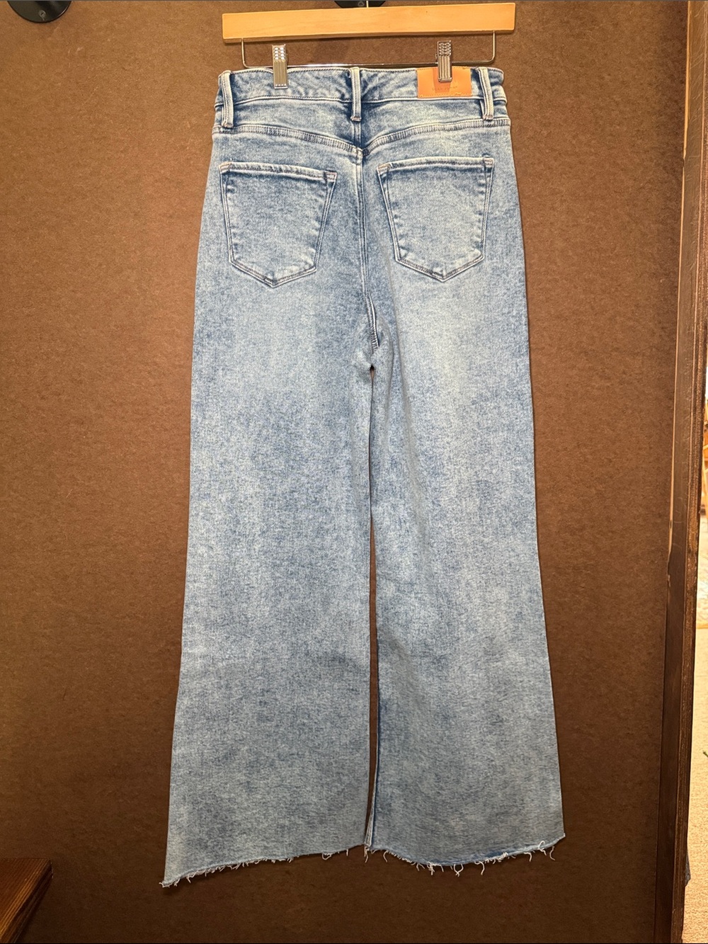 Dear John Light Blue Wide-Leg Jeans with Crystal Embellishments - Picture 2 of 4